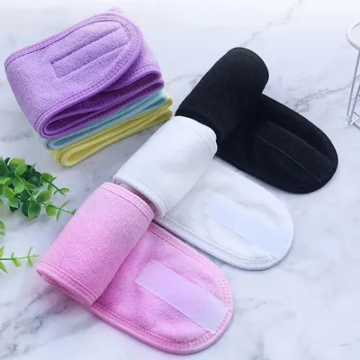 Washable Soft Bath Shower Facial Hair Band (2 pc)
